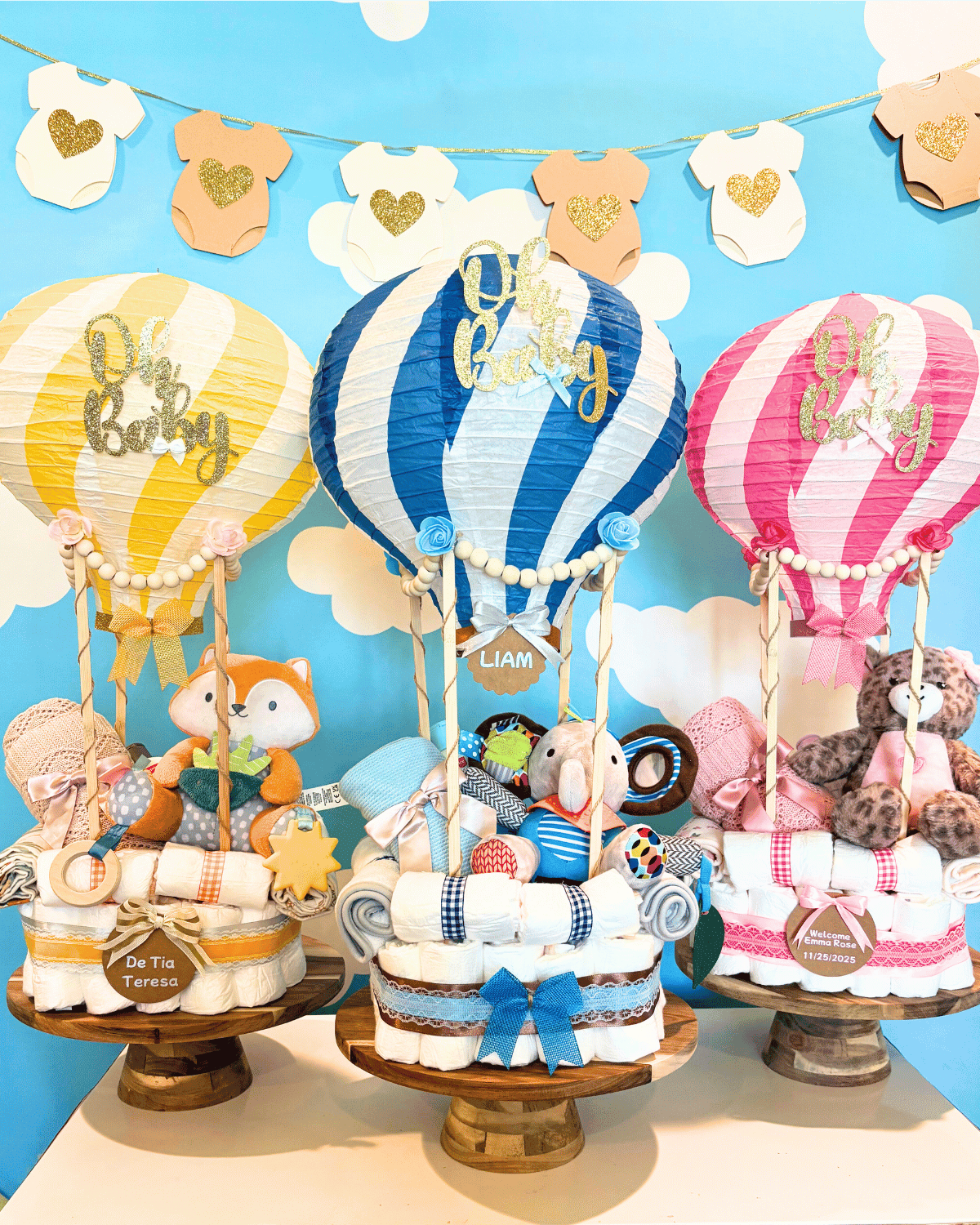 Diaper-Cakes - White Heart Gifts