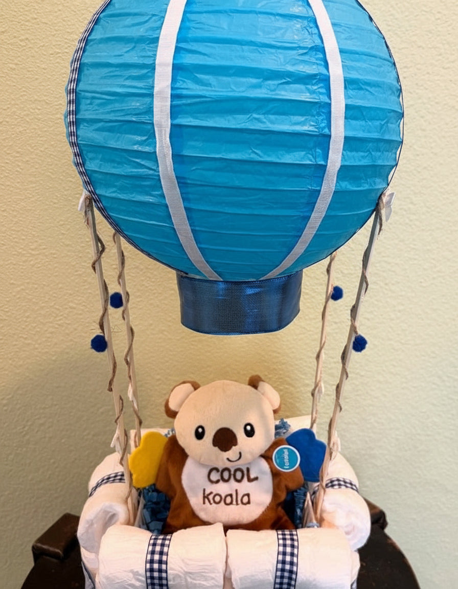 Hot Air Balloon Diaper-Cake