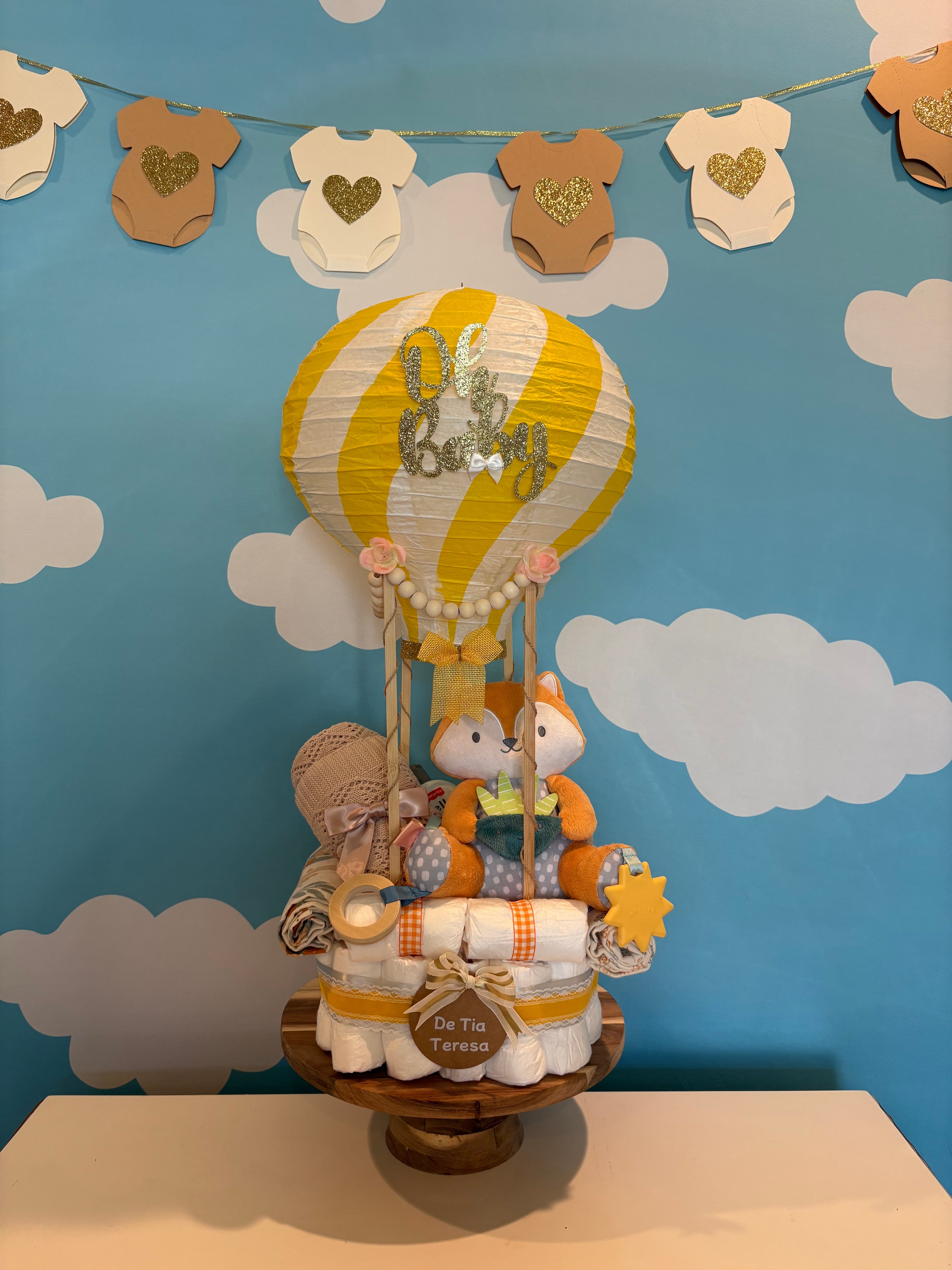 Hot Air Balloon Diaper-Cake