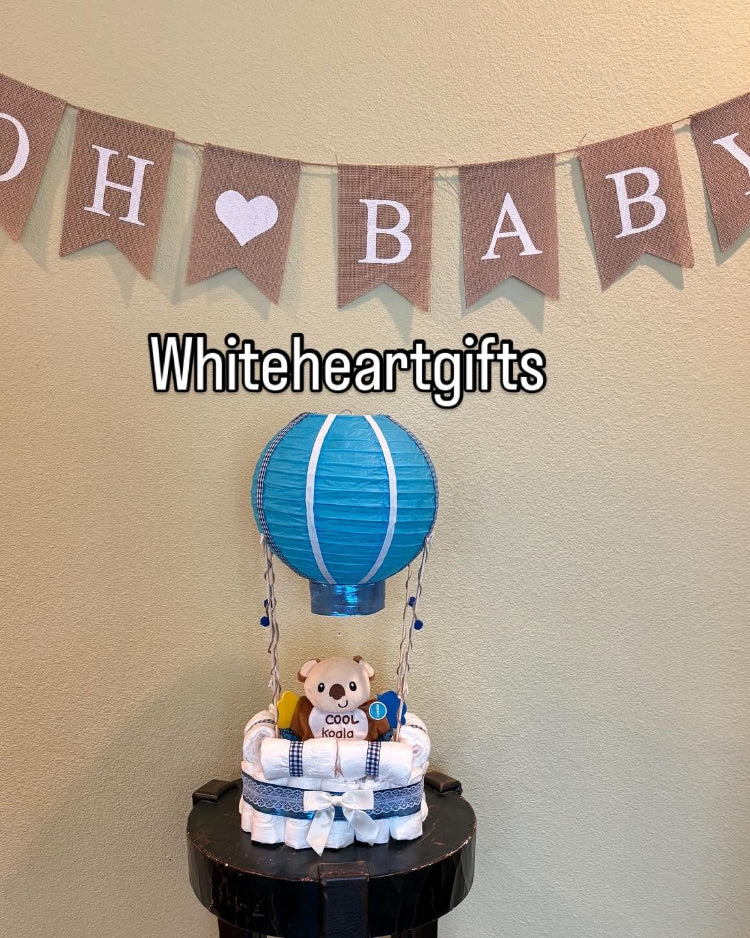 Hot Air Balloon Diaper-Cake