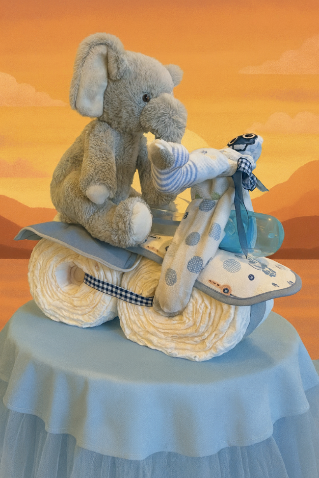 Motor Cycle Diaper-Cake