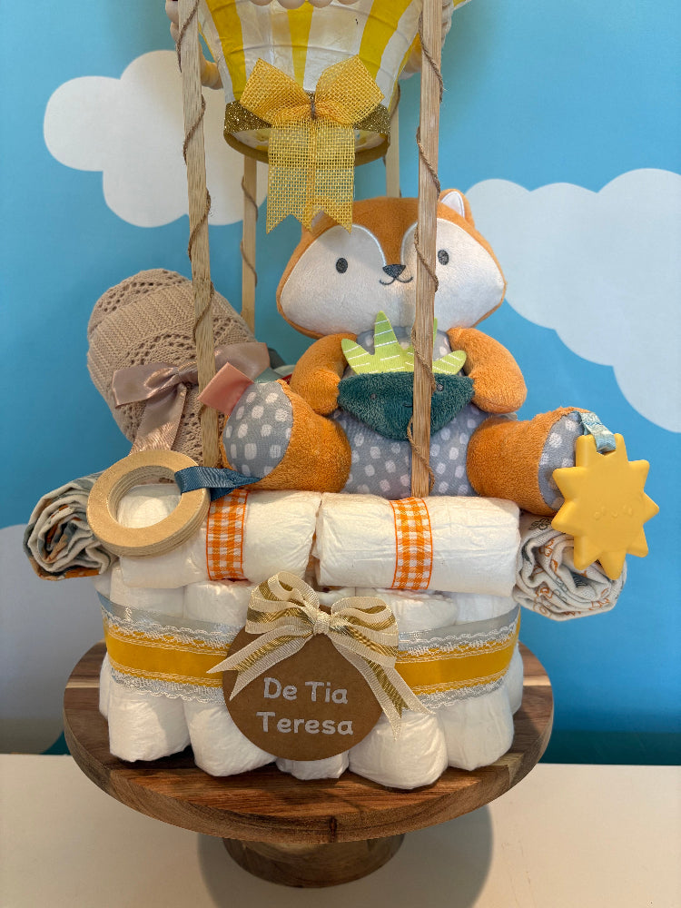 Hot Air Balloon Diaper-Cake