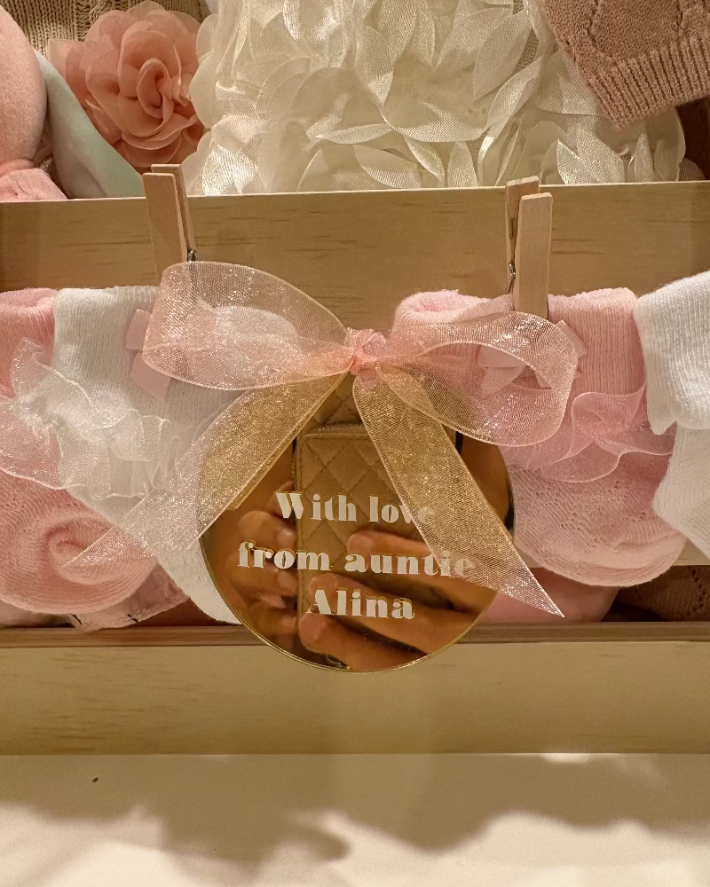 Baby crate gift basket package deal