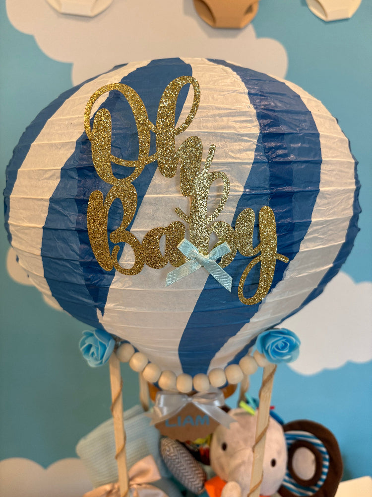 Hot Air Balloon Diaper-Cake