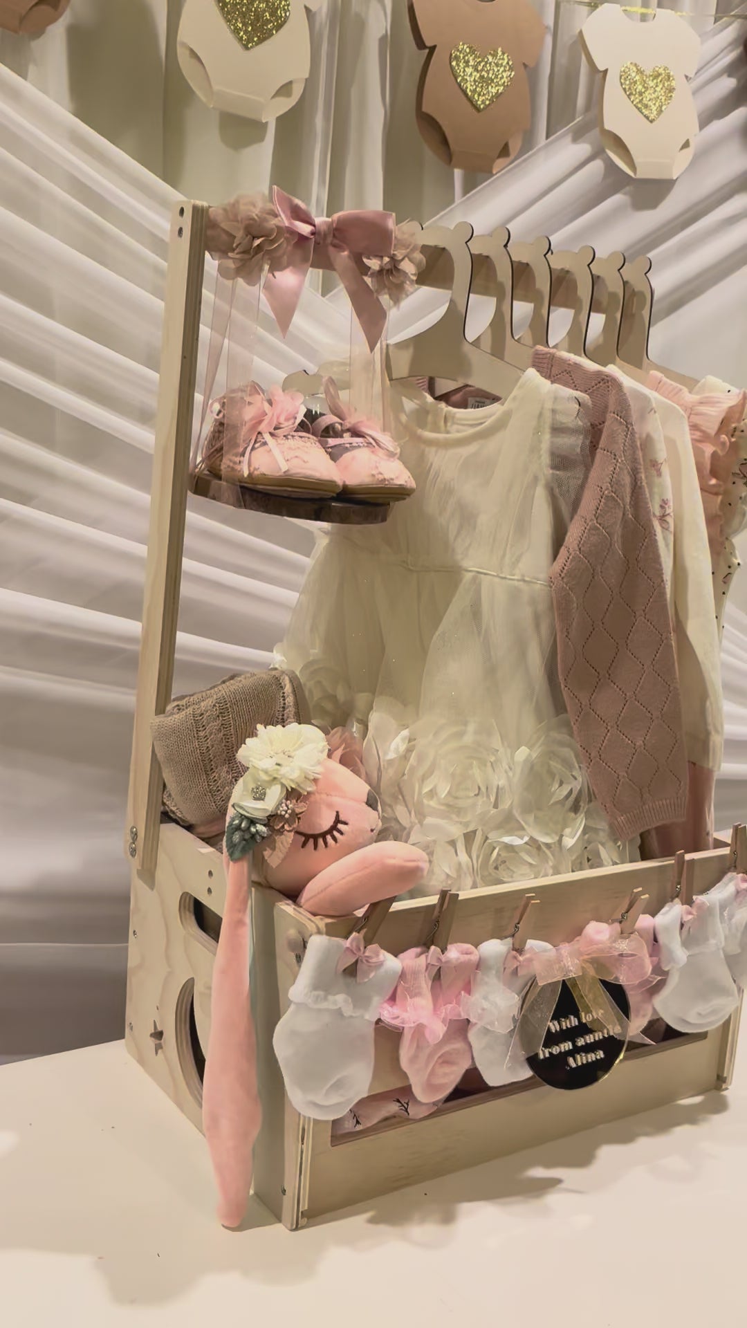 Baby crate gift basket package deal